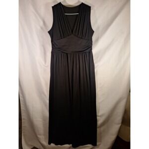 XXL Black Bodysuit Sleeveless V-Neck Polyester Blend‎ Casual